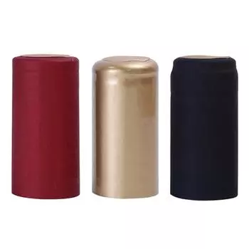 Plastic Cover Set Shrinkable Sealing Cap Wine Cellars Bottle Wine Heat-Shrink for Household Kitchen Helping Decor красный