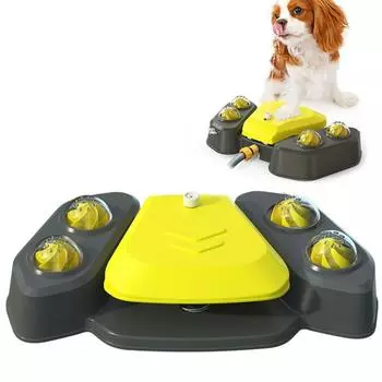 Plastic Dog Playing Toys Dog Water Dispenser Multifunction Dog Bath Cooling Toy Playing жёлтый