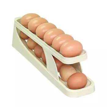 Plastic Egg Rolling Storage Rack Dedicated Egg Storage Holder Egg Storage Box for Kitchen