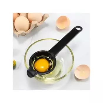 Plastic Egg White And Yolk Separator Dividers Filter Kitchen Baking Cooking Tool чёрный