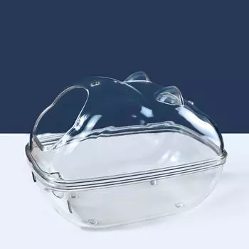 Plastic Indoor Litter Container Box Sand Bath Corner Hamster Sand Bathroom Potty Trainer M