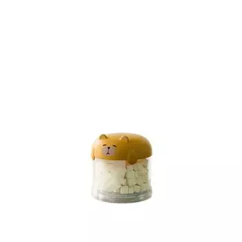 Plastic Multi-Layer Cat Food Box Sealed Dog Snacks Storage Box Convenient Cat Food Bucket Outdoor Yellow-1Pc
