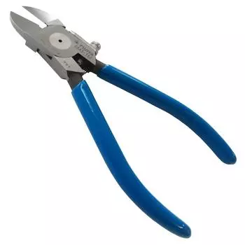 Plastic nippers 150mm Mirror finish for sharpness [Fujiya] (straight blade/with spring) 90AS-150