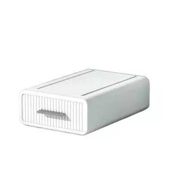 Plastic Stationery Table Organizer Single-Layer Office Storage Cabinet Kitchen