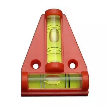 Plastic T-type Level Bubble Triangular Red Black Orange Color Acrylic level Vails Ruler Horizontal Instrument