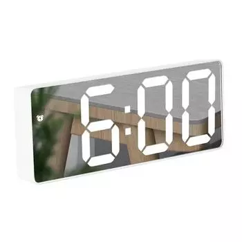 Plastic Voice Control Digital Alarm Clock Adjustable Desktop Clock LED Electronic Alarm Clock Desk