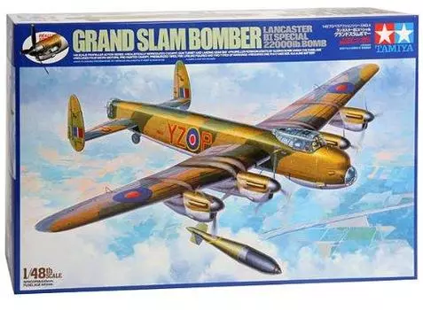 Пластиковая модель бомбардировщика Королевских ВВС Lancaster BI Special Grand Slam от Tamiya Propeller Action Series 61504 1/48 № 04