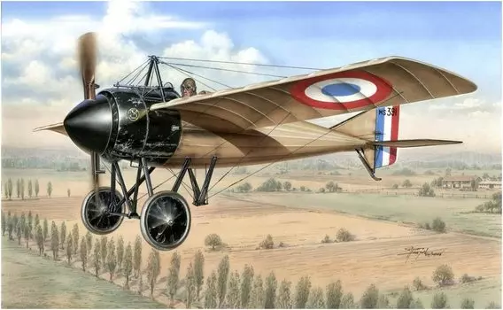 Пластиковая модель истребителя-моноплана ВВС Франции Morane Saulnier N Special Hobby SH32006 1/32