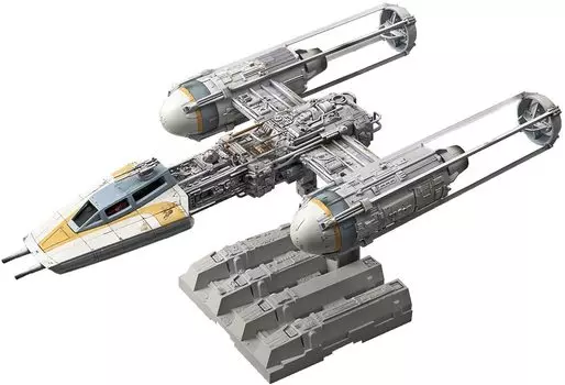 Пластиковая модель истребителя Star Wars Y-Wing 1/72 с цветовой кодировкой серый