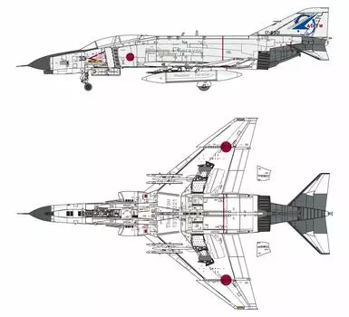 Пластиковая модель истребителя ВВС 301-й финальный выпуск Fine Mold Aircraft Series 72937 1/72 Self-Defense F-4EJ белый