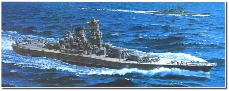 Пластиковая модель линейки кораблей «Мусаси» серии Micro Ace BIG Battleship 1/250