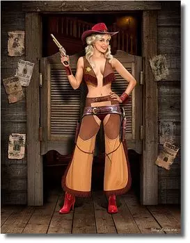 Пластиковая модель Master Box Pinup Series Маршалл Джесси в стиле вестерн-ковбой MB24018 1/24