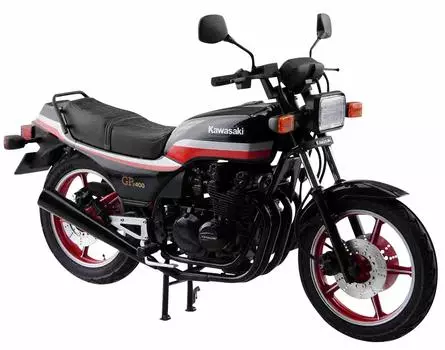 Пластиковая модель мотоцикла Aoshima Bunka Kyozaisha серии Kawasaki Z400GP с индивидуальными деталями 1/12 № 51