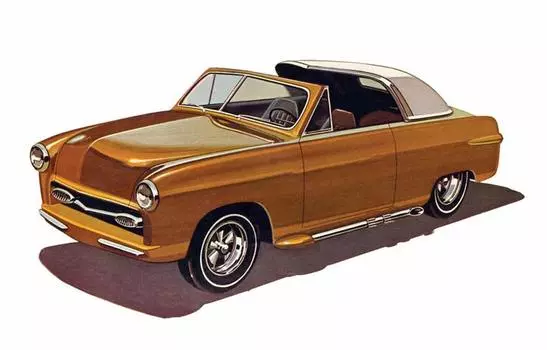 Пластиковая модель Platts Ford Convertible 1950 AMT929 1/25 [предмет]