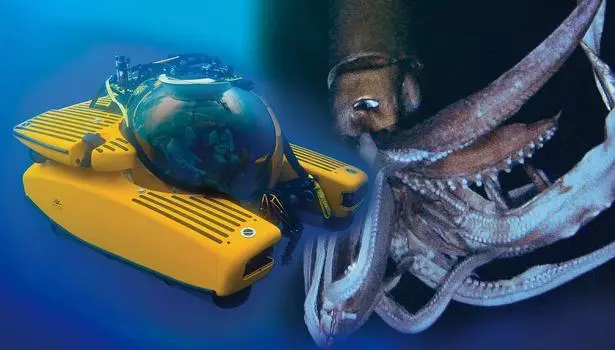 Пластиковая модель подводной лодки Triton серии Deep Sea Explorer Aoshima Bunka Kyozaisha 1/48 № 1