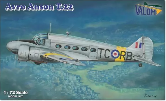 Пластиковая модель самолета Barom British Avro Anson Aviation Radio Hand Training CV72169 1/72 T.22 (Самолет)