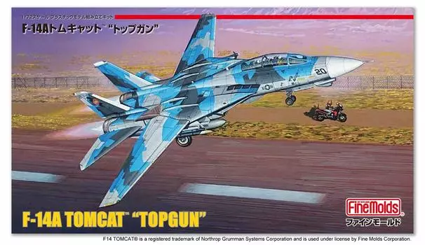 Пластиковая модель самолета ВМС США Tomcat Top Gun FP36 1/72 F-14A из серии Fine Mold