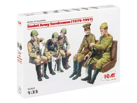 Пластиковая модель танка советской армии ICM 35636 1/35 1979-1991