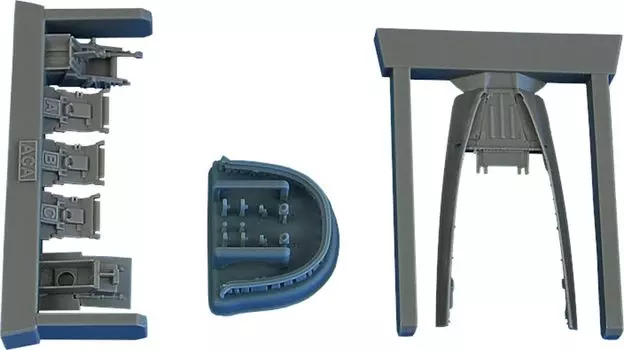 Пластиковые детали каркаса навеса Iris Fairchild Republic Thunderbolt 2 ARS4915 1/48 A-10A/C (для Академии)