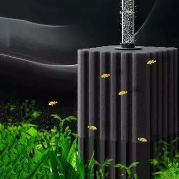 Пластиковый аэратор для аквариума с рыбой и креветками 6/10 см, биогубчатый фильтр, воздушный насос для пруда с креветками для аквариума L