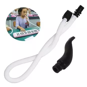 Пластиковый мундштук для мелодики, 57 см, 22,44 дюйма, длинная гибкая трубка с мундштуком, сменные детали для губной гармошки «Мелодика»
