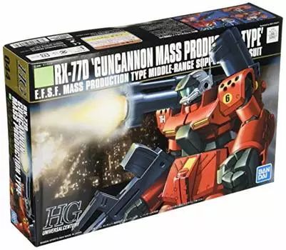 Пластиковый набор для массовой модели Bandai HGUC 1/144 RX-77D Guncannon