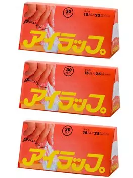 Пластиковый пакет Iwatani Material Eye Wrap Mini для приготовления пищи с клином 15 x 25 см 30 шт. x 3 комплекта прозрачный