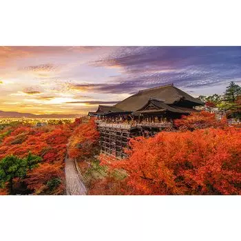 Пластиковый пазл Pintoo 1000 элементов Temple, сложный для взрослых, без элементов, нажмите, чтобы собрать [Kiyomizu (Киото, Япония)] (38X59см) [H3767]