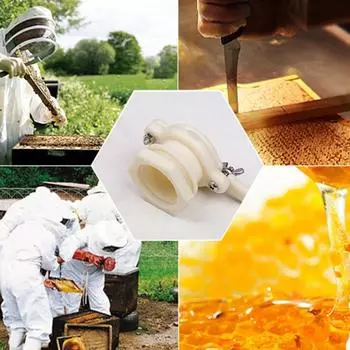 Пластиковый пчелиный медовый кран, экстрактор для пчеловодства, инструмент для розлива 12x5.6x4.5 оранжевый