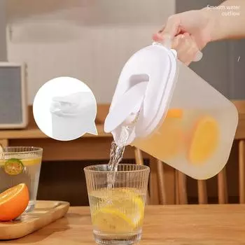 Пластиковый пластиковый кувшин для летней воды, кувшин для воды 18*19*13 см, 1 шт.