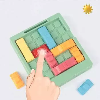 Пластиковый склад, логическая игрушка-головоломка, настольная игрушка, сделай сам, игра-лабиринт для автомобиля синий