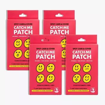 Пластырь Catch Me Patch Premium Hydrocolloid Spot Patch 4 упаковки по 60 шт., 60 листов x 4 упаковки
