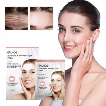 Пластырь EELHOE Forehead Wrinkle Patch разглаживает мелкие морщины, мимические морщины, морщины на лбу, разглаживает и подтягивает морщины на лбу 5pcs/package