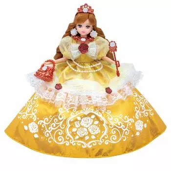 Платье Dreaming Princess Элегантное розовое платье Licca-chan золотой