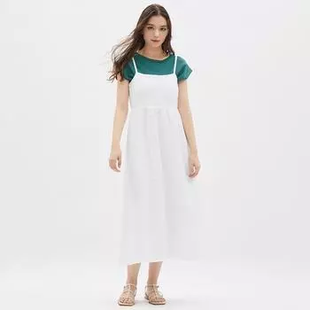 Платье GU by Uniqlo с бантом на спине без рукавов +E