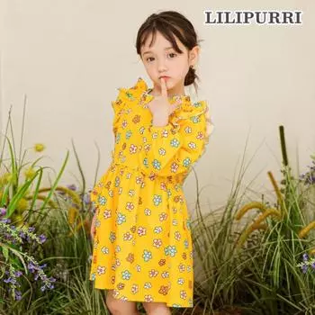 Платье Lilypuri Kiddy B Flower, желтое Yellow/140