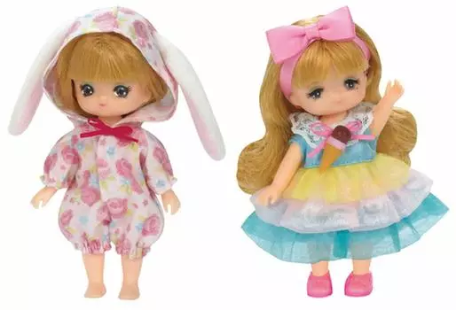 Платье Платье Комплект Пижама и Платье-мороженое Licca-chan LW-21 Miki-chan Maki-chan Usa-chan