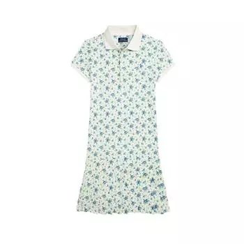 Платье-поло Polo Ralph Lauren с цветочным узором и воротником Детские платья CWPODRSG3D21015-300 S