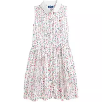 Платье Polo Ralph Lauren Ss25 Без рукавов С цветочным узором Хлопок Многоцветный Детское Детское платье CWPODRSG3D20965-300 L