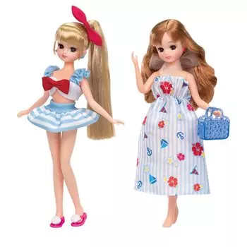Платье TAKARA TOMY Licca-chan LW-13 Морское платье и купальник моряка, комплект игрушек для детей от 3 лет