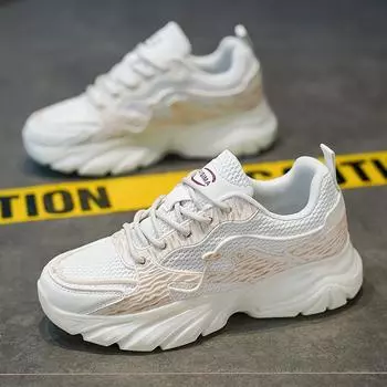 Platform dad shoes 2024 summer new campus wear breathable versatile sports and leisure shoes spot 39