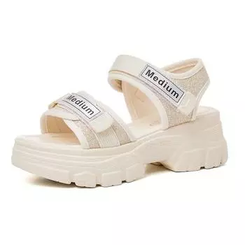 Platform sandals women s summer new muffin soft sole heightening women s shoes versatile sports fashion beach shoes 34