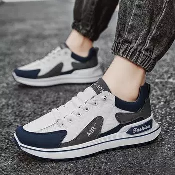 Platform sneakers new men s shoes spring and autumn breathable foot jogging shoes youth casual shoes student tide shoes 39