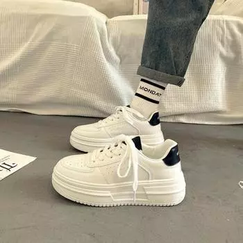 Platform white shoes women s spring and autumn new regular casual women s shoes student casual board shoes 35