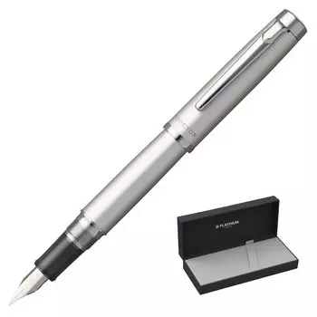 Платиновая перьевая ручка Перьевая ручка Procion Luster Satin Silver Medium Point PNS-8000#79-3
