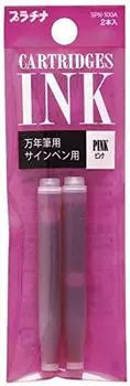 Platinum cartridge ink 2 bottles for fountain pen pen pink 4 felt-tip SPN-100A#21 [x pack]