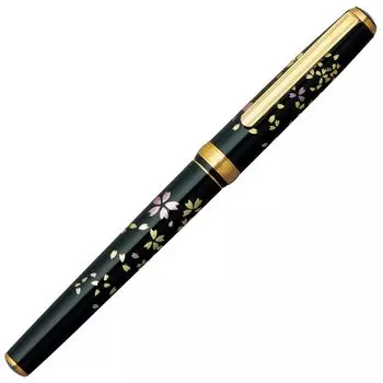 Platinum Fountain Pen Fountain Pen Beautiful Modern Makie Cherry Blossom Fubuki Fine Point PTL-20000H#52-2
