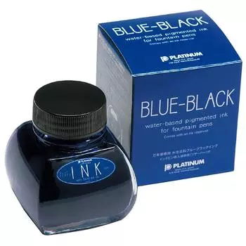 Platinum fountain pen fountain pen bottle ink 60cc blue black INK-1200#3