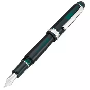 Platinum Fountain Pen Fountain Pen SF Fine Soft Point 3776 Century Rhodium Finish Laurel Green Regular Import Product PNB-18000CR 41-0