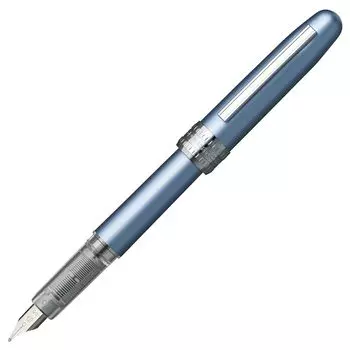Platinum Fountain Pen Plaisir Medium Point Frosty Blue PGB-1000B#57-3